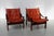 Brown Norwegian Hunter Easy Chairs by Torbjørn Afdal for Bruksbo, 1970s, Set of 2 For Sale - Image 8 of 18