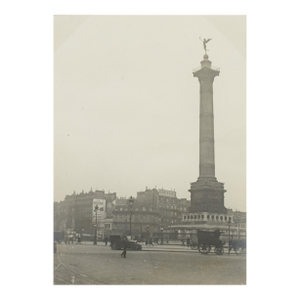 Place De La Bastille Paris, 1928 - Silver Gelatin Black and White Photography