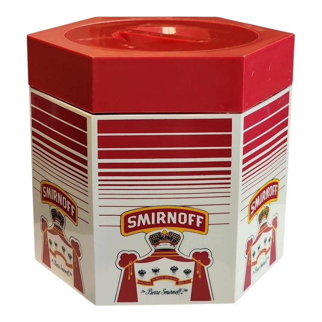 Rare Vintage Smirnoff Vodka Ice Bucket For Sale