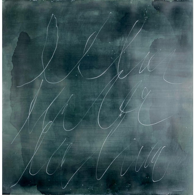 Wood Large Encaustic Installation by Gina Cochran - "Hello and Welcome!" - 25 Panels For Sale - Image 7 of 18