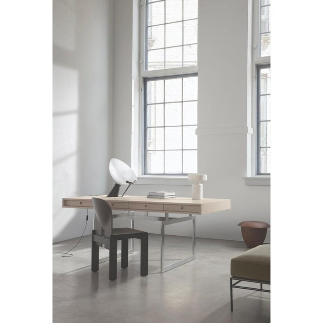 Red and White Stained Oak Office Desk by Bodil Kjaer for Karakter For Sale - Image 9 of 13