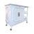 Contemporary Vintage Coastal Faux Bamboo Bar Cart / Server For Sale - Image 3 of 9