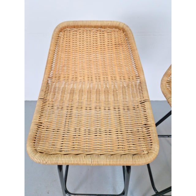 Black Bar Stools from Rohé Noordwolde, 1960, Set of 2 For Sale - Image 8 of 9