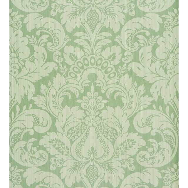 Sample - The House of Scalamandré Daphne Wallcovering, Swedish Blue For Sale