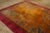 1920s Burnt Orange Floral Antique Chinese Art Deco Carpet 8'8'' X 11'4'' Knotted Pile Wool Rug For Sale - Image 4 of 12