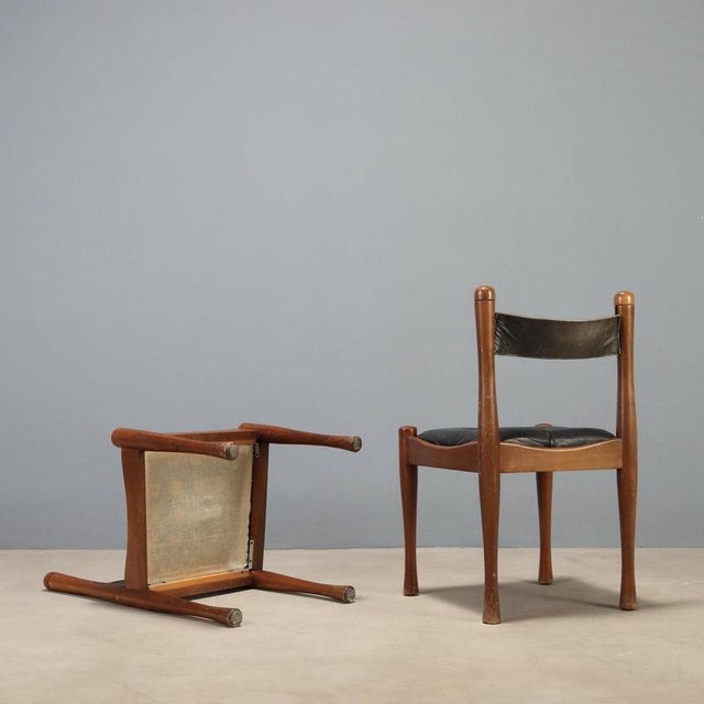 Chairs by Silvio Coppola for Bernini, 1970s, Set of 6 For Sale - Image 10 of 11