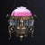 A Victorian hanging chandelier, crafted circa 1880 from a combination of brass and bronze, features a distinctive...