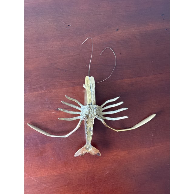 Vintage Brass Shrimp Figure For Sale In Washington DC - Image 6 of 7