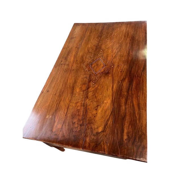 Late 18th Century 18th Century Italian Neoclassical Handcrafted Walnut Writing Desk For Sale - Image 5 of 12