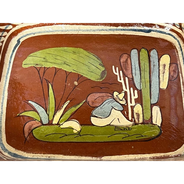 Vintage Spanish Mission Mexico Nesteing Casserole Bowls Dishes For Sale - Image 9 of 11