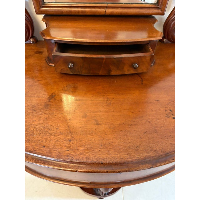 Antique Victorian Mahogany Dressing Table, 1860s For Sale - Image 9 of 13
