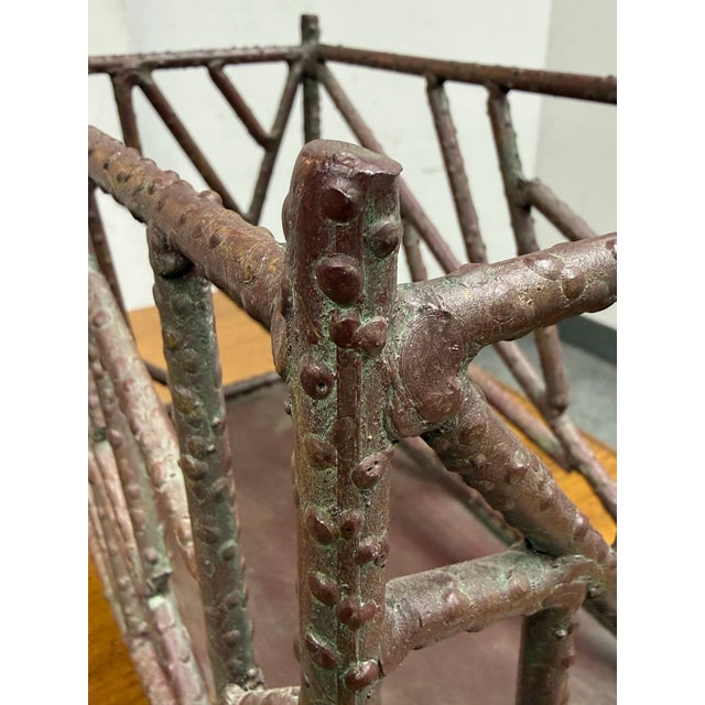 Brown Adirondack Magazine Stand For Sale - Image 8 of 12