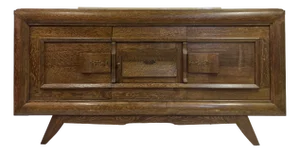 French Art Deco Oak Sideboard or Buffet, 1940s