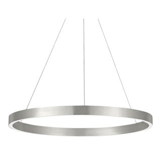 Visual Comfort Modern Fiama 24 Suspension LED Satin Nickel For Sale