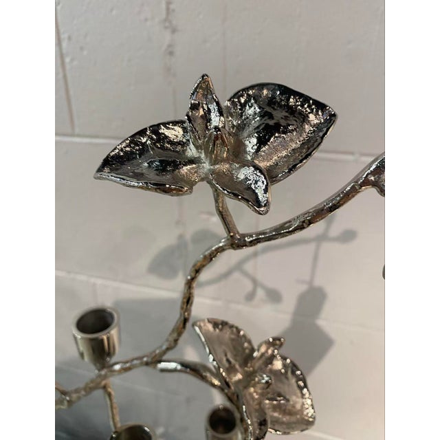 2020s Orchids in Bloom 26 X 11 Inch Candleholder, Small For Sale - Image 5 of 7