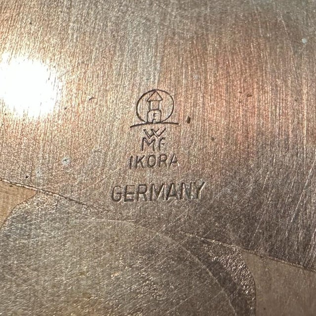 WMF Ikora Vintage 1936 Art Deco Silverplate Vase by WMF Ikora - Germany For Sale - Image 4 of 4