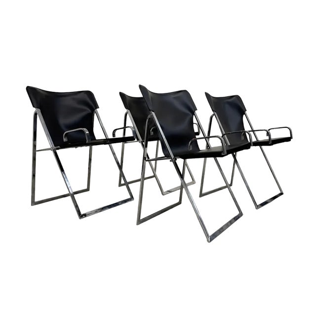 Chairs by Marcello Cuneo for Amar, 1970s, Set of 4 For Sale