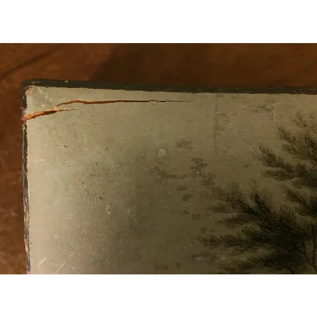 Antique 18th Century Belgian Grand Tour Lacquer Paint Decorated Wood Jewelry Trinket Box For Sale In New York - Image 6 of 13