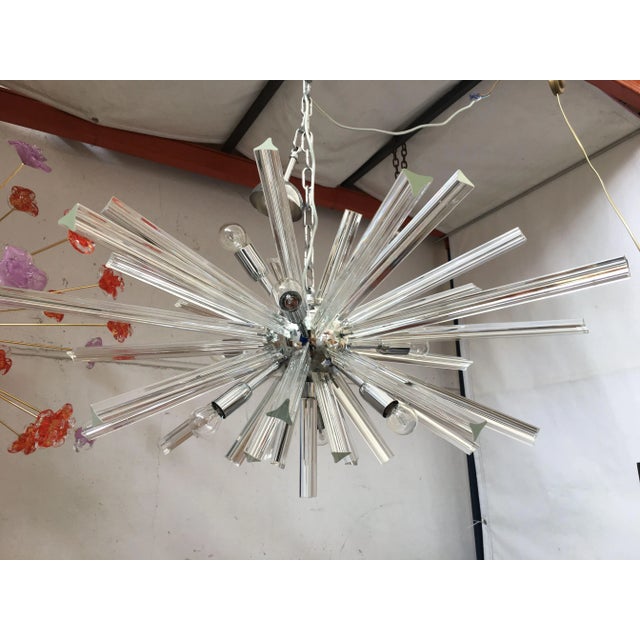 Murano Italian Murano Glass Sputnik Chandelier For Sale - Image 4 of 10