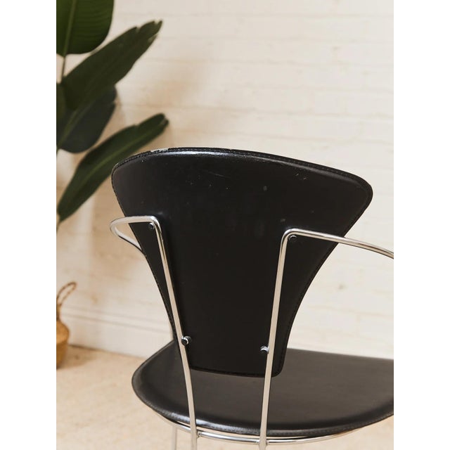 Black Mid 20th Century Post Modern Dining Chairs For Sale - Image 8 of 8