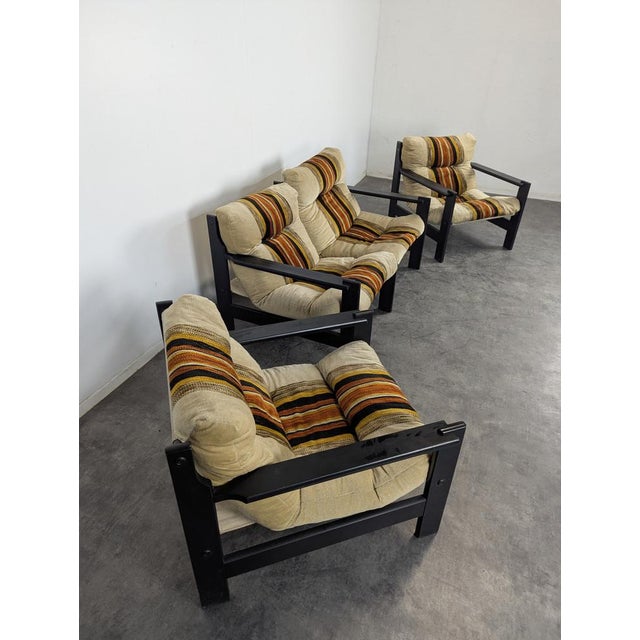 Scandinavian Sofa and Armchairs, Set of 3 For Sale - Image 4 of 8