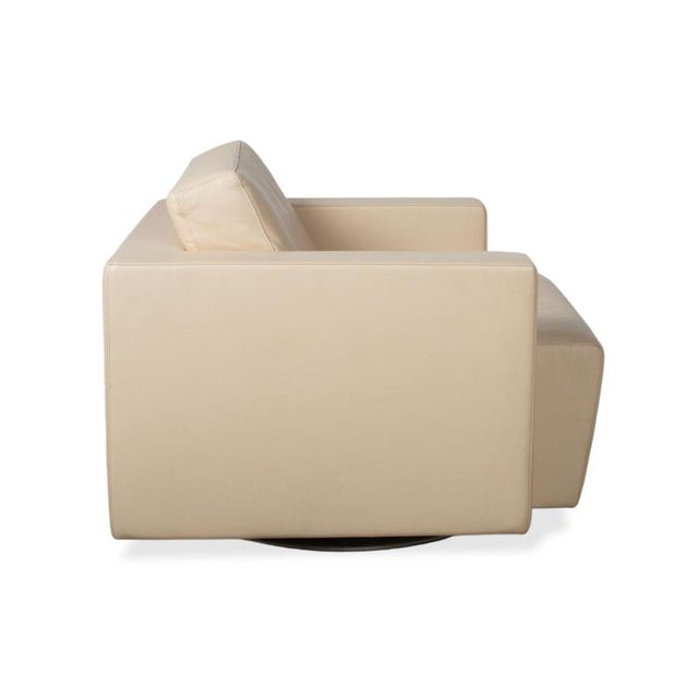 Leather Nelson Armchairs in Cream Beige from Walter Knoll, Set of 2 For Sale - Image 12 of 15