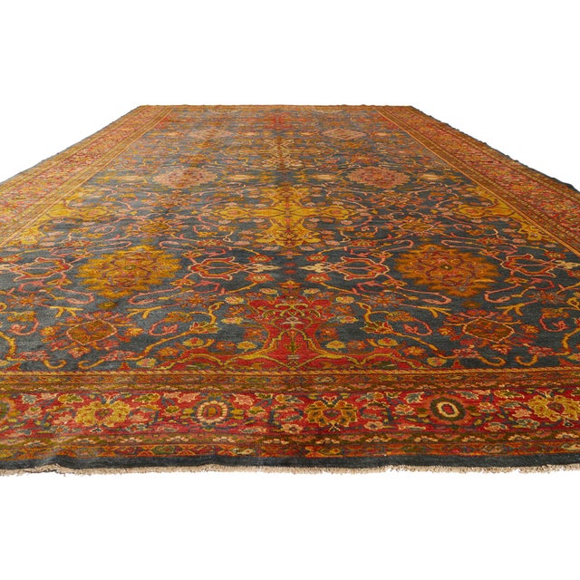 Traditional Late 19th Century Persian Sultanabad Rug, 10'05 X 19'00. For Sale - Image 3 of 10
