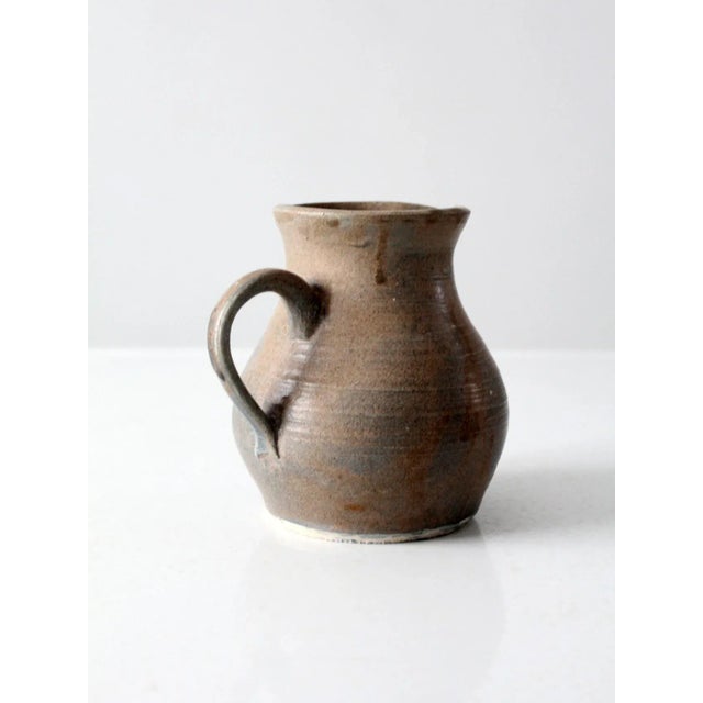 Late 20th Century Vintage Studio Pottery Pitcher For Sale - Image 5 of 13