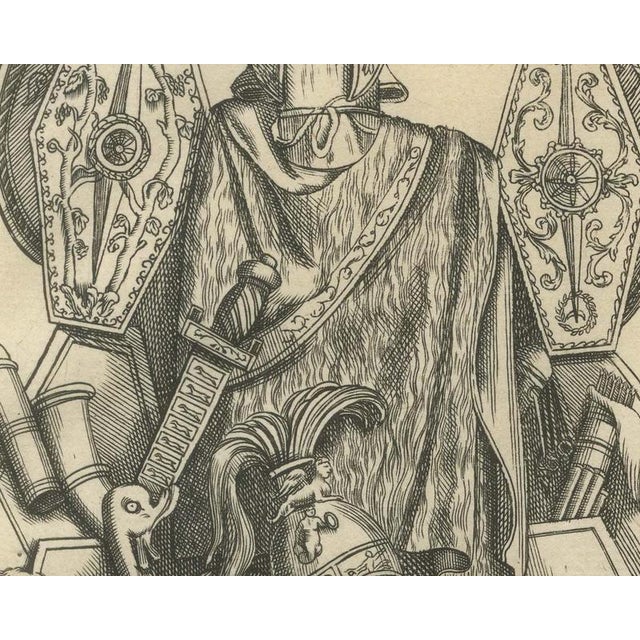 18th Century Bernard de Montfaucon, Roman Trophies and Victory Coins with Trajan's Column Victory, 1722, Engraving For Sale - Image 5 of 8