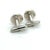 Tiffany and Co. 1990s Tiffany & Co Estate Mens Chevron Circle Cufflinks Sterling Silver, 2 Pieces For Sale - Image 4 of 8
