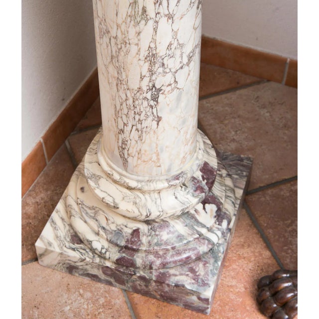 Fiordipesco Marble Roman Column, Early 19th Century For Sale - Image 3 of 4