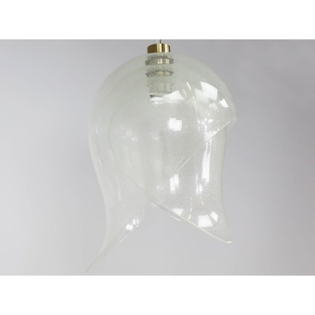 LS178 Pendant Lamp in Bubble Crystal from Mazzega, Italy, 1970s For Sale - Image 4 of 7