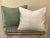 2020s Green Fourtuny Pillows- a Pair For Sale - Image 5 of 7