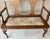 Early 20th-Century American Colonial Revival Quartersawn Oak Double Vasiform Back Splat Settee For Sale - Image 9 of 12