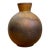 Vintage Brown Glazed Ceramic Vase For Sale - Image 12 of 14