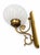 Metal Mid-Century Italian Brass and Murano Swirl Glass Sconce by Vetreria Lag, 1970s For Sale - Image 7 of 15