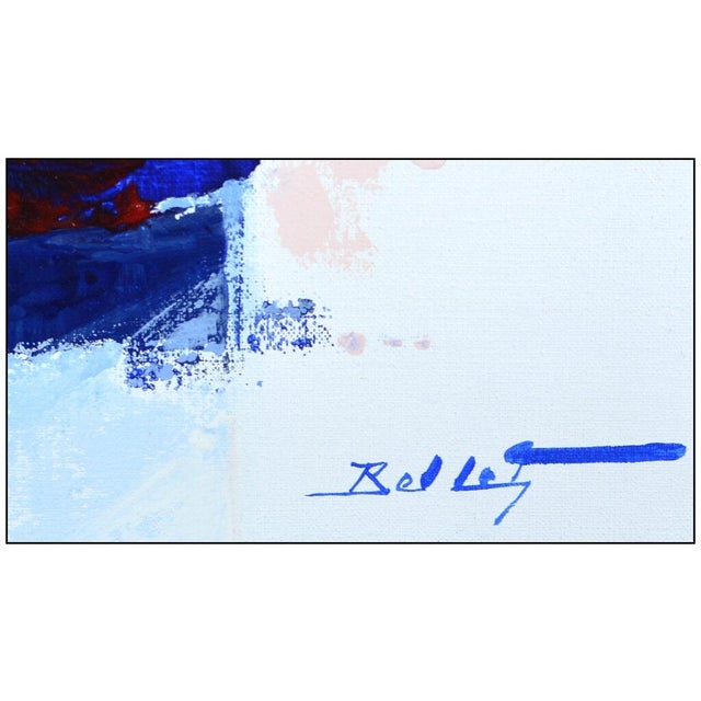 Abstract Mid 20th Century Bleu, Emile Bellet For Sale - Image 3 of 5