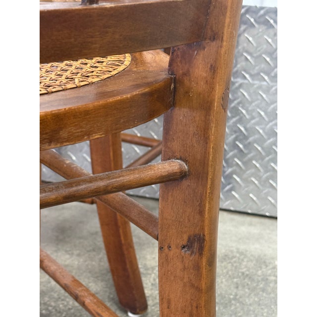 Late 19th Century Victorian Solid Walnut Cane Seat Dining Chairs For Sale In New York - Image 6 of 12