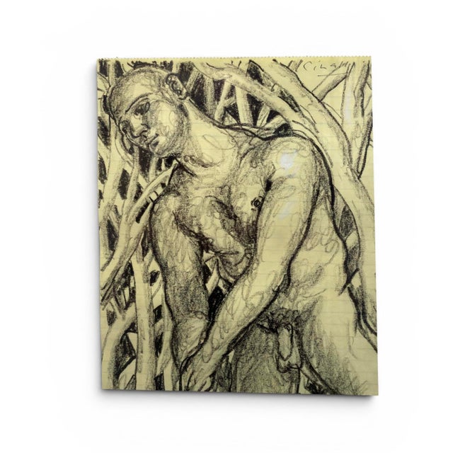 Entwined Figure Contemporary Drawing For Sale - Image 4 of 5