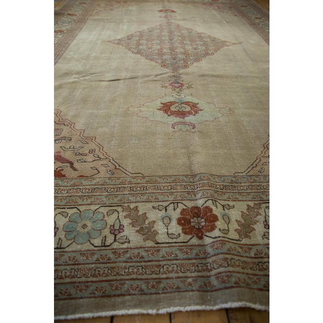 Rustic Vintage Distressed Tabriz Carpet - 8'3" X 12'1" For Sale - Image 3 of 13