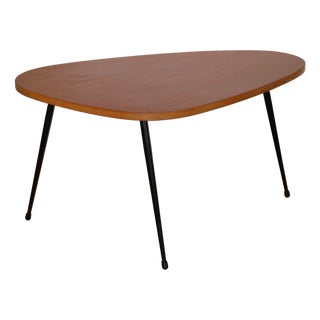 Mid-Century Modern French Mahogany Side Table, 1950s For Sale