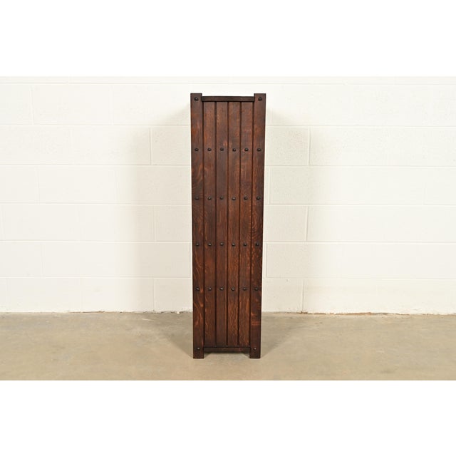 Stickley Brothers Style Antique Mission Oak Arts & Crafts Bookcase or Magazine Rack, Circa 1910 For Sale - Image 10 of 12
