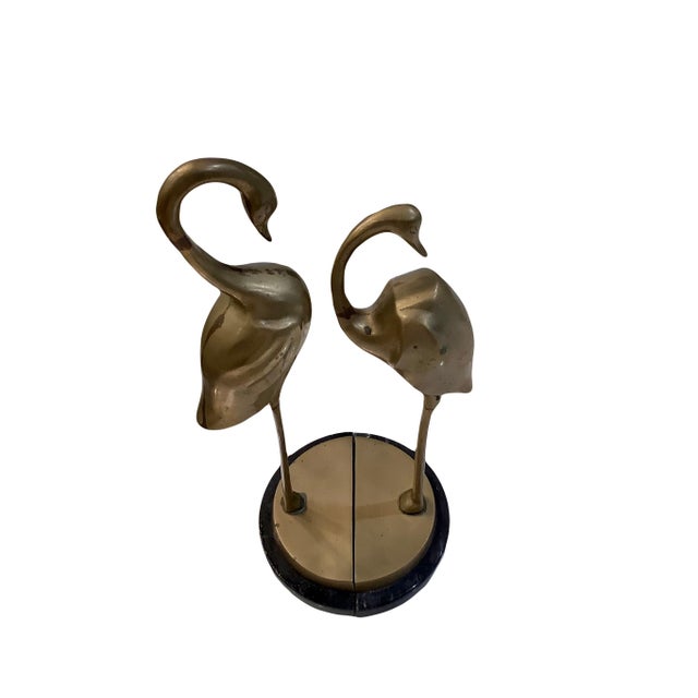 Vintage 1980s Brass Crane Bookends a Pair Chairish
