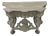 Boho Chic Painted Decorator Carved Console Table For Sale