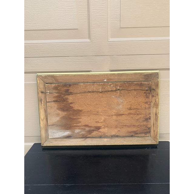 Gold Antique Hand Painted Framed Oil on Board Landscape, Late 19th Century For Sale - Image 8 of 8