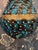 Turquoise 1940’s Dore Bronze Sconce Cages With Beaded Glass in the Style of Ercole Barovier, a Pair For Sale - Image 8 of 12