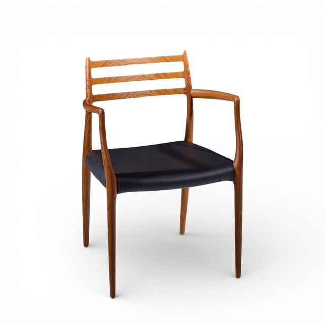 Niels Moller Model 62 Mid Century Danish Teak Captains Chairs - Pair For Sale - Image 12 of 13