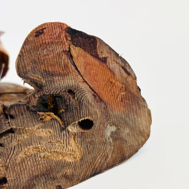 Vintage Wood Bird Sculpture For Sale - Image 10 of 10