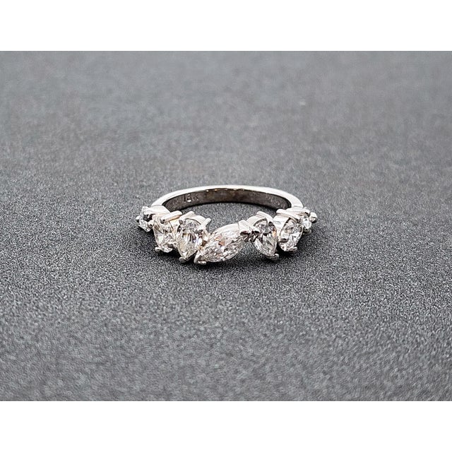 1.78 Ct Mixed Shape Diamond Band Size 6 For Sale - Image 9 of 9