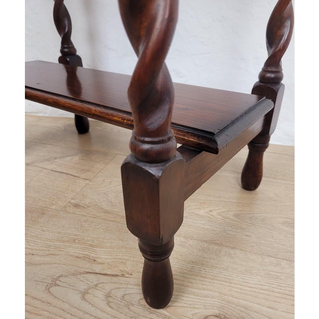 Brown Antique Victorian English Occasional Table, 1890 For Sale - Image 8 of 17